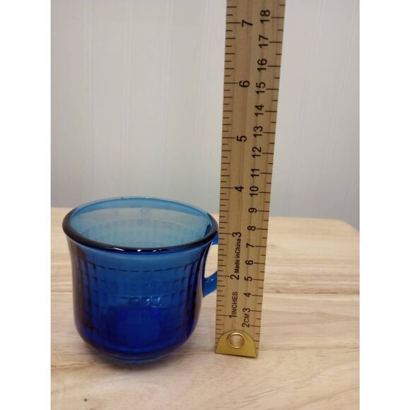 Vintage Forte Crisa cobalt blue mugs. Made in Mexico. set of 3 - Picture 8 of 8